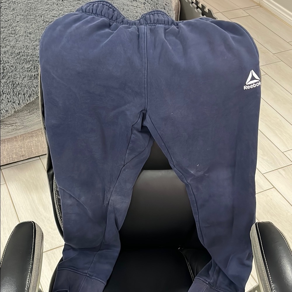 Reebok Blue Sweatpants Relaxed Fit Joggers